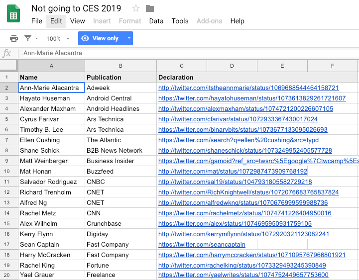 CES reporters