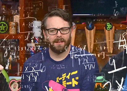 confused-mathematician Man watching numbers and equations go past him
