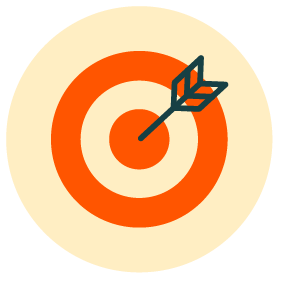 marketing icon<br />
arrow hitting target