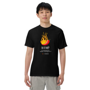 Is it hot in here? Or is it just this T-shirt