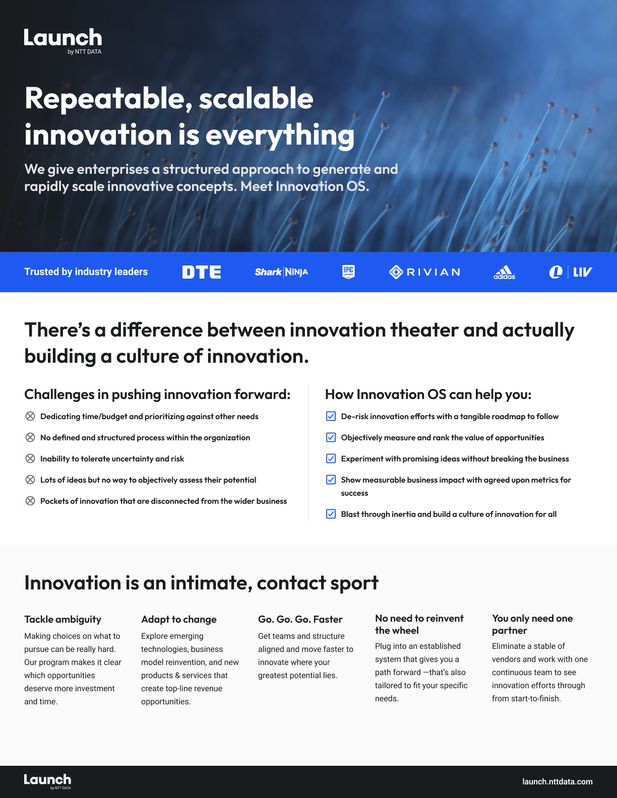 Innovation 1 pager example
