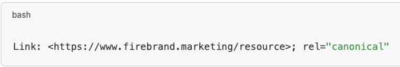 html-rel-canonical shows example of using the rel="canonical" HTTP Header