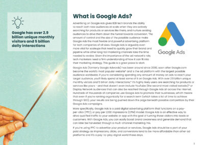 The Guide to Google Ads for B2B tech brands - intro page