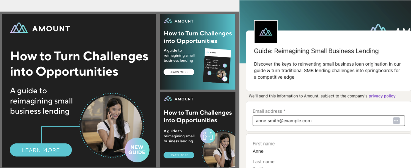 Landing Page design