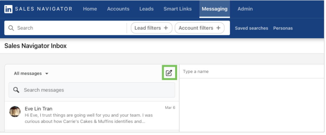 LinkedIn Sales Navigator Inbox