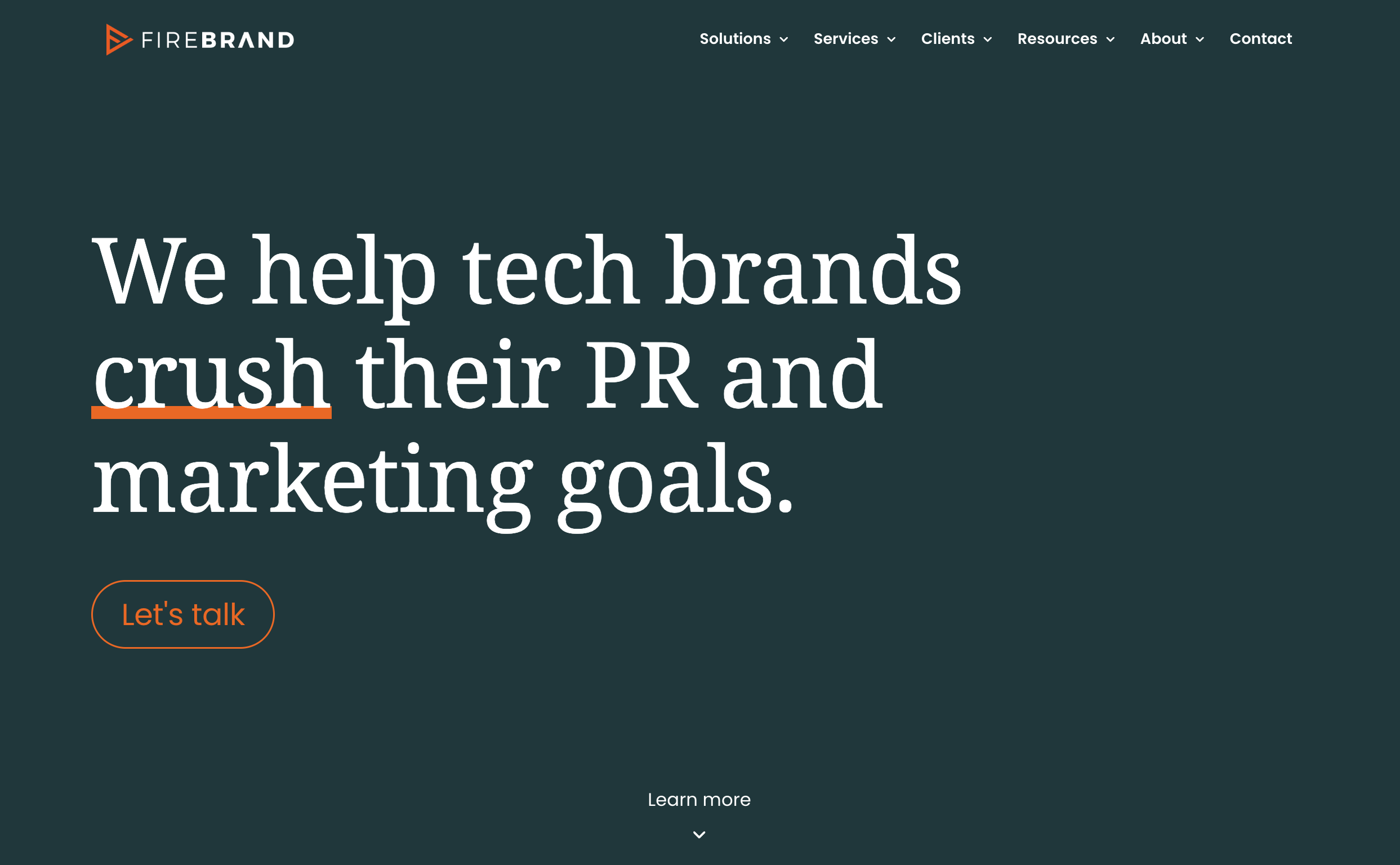 new-firebrand-homepage-hero-screenshot-2026 homepage hero 2025 website refresh